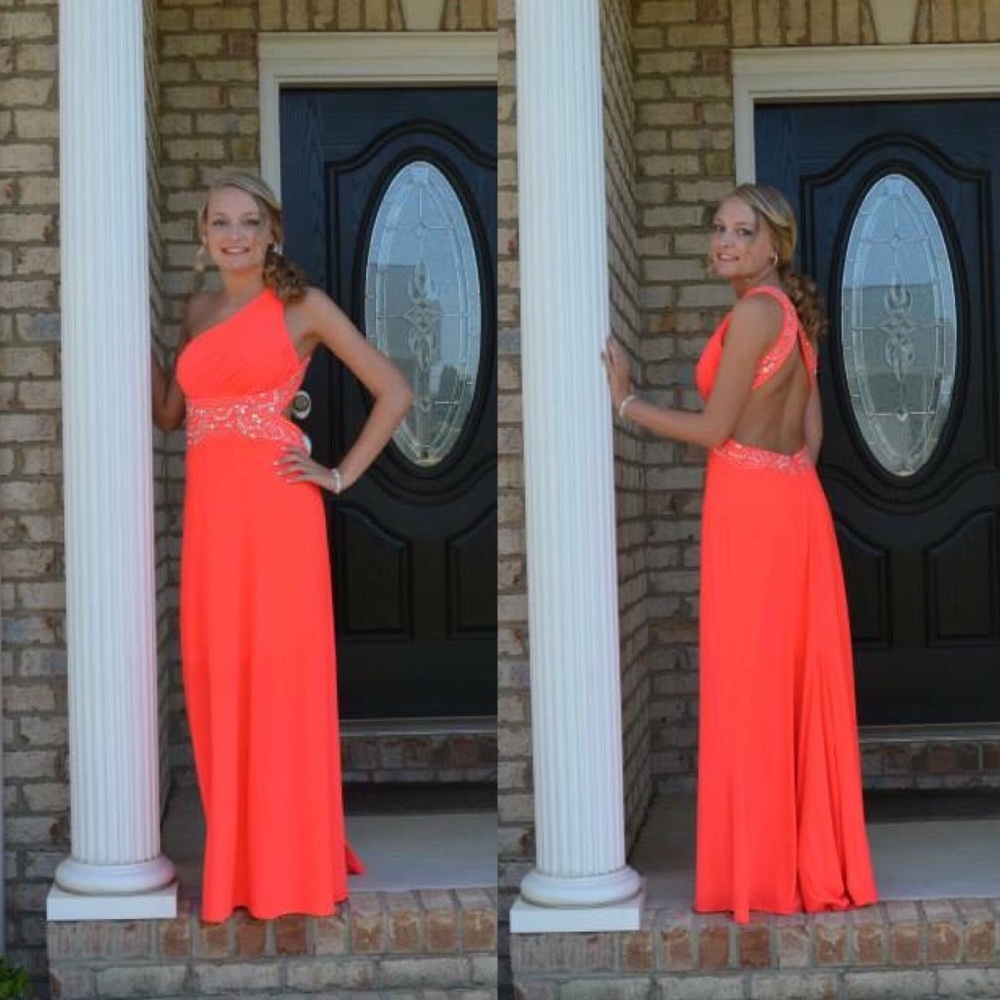 Coral color Formal Dress